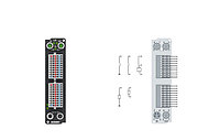 EP2316-0003 | 8 x digital input + 8 x digital output 24 V DC, IMAX = 0.5 A