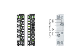 EP2028-000x | 8-channel digital output 24 V DC, Imax = 2 A (∑ 4 A)