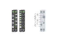 EP2008-000x | 8-channel digital output 24 V DC, Imax = 0.5 A