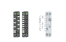 EP2008-000x | 8-channel digital output 24 V DC, Imax = 0.5 A