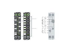 EP1258-000x | 8-channel digital input with 2-channel timestamp