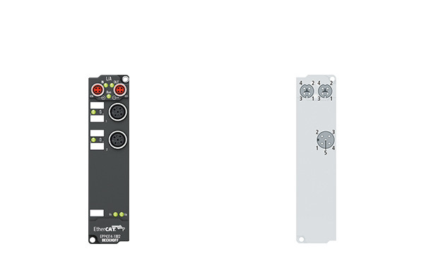 EPP4314-1002 | 2-channel analog input + 2-channel analog output ±10/±20 mA, parameterisable, 16 bit