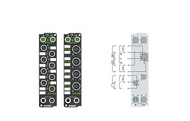 EP2338-100x | 8-channel digital input or output 24 V DC, 3 ms