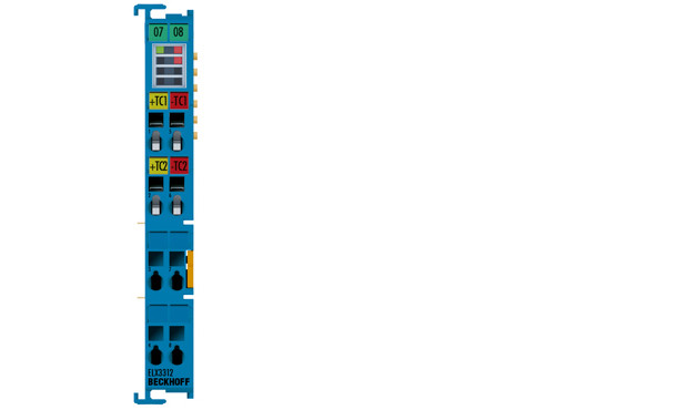 ELX3312 | 2-channel analog input terminal thermocouple/mV measurement, 2-wire connection, 16 bit, Ex i