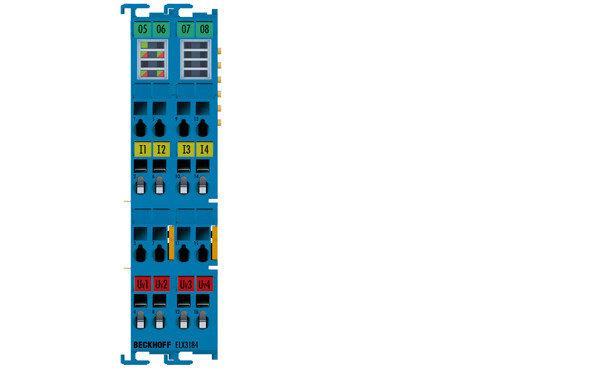 ELX3184 | 4-channel analog input terminal 4…20 mA, single-ended, HART, 16 bit, Ex i