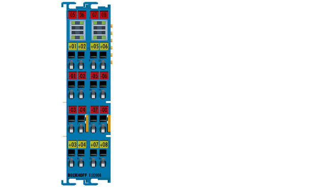 ELX2008 | 8-channel digital output terminal 24 V DC, Ex i