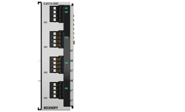 ELM3144-0000 | 4-channel analog input, ±10…±1.25 V, ±20 mA, 24 bit, 1 ksps