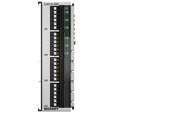 ELM3146-0000 | 6-channel analog input, ±10…±1.25 V, ±20 mA, 24 bit, 1 ksps