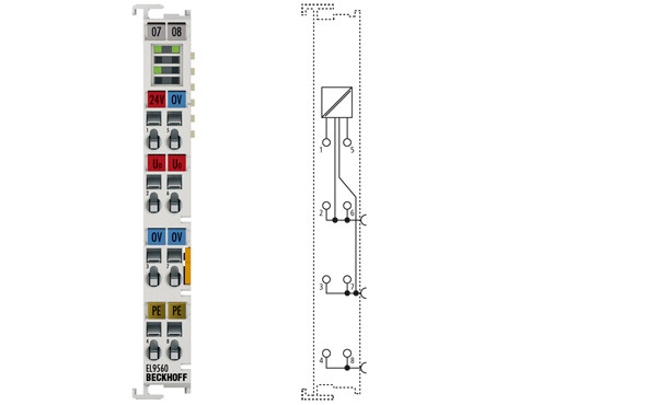 EL9560 | Power supply terminal 24 V DC/24 V DC, 0.1 A