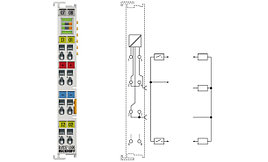 EL9227 | Overcurrent protection terminal, 24 V DC, 2-channel, max. ∑ 10 A, adjustable, extended functionalities