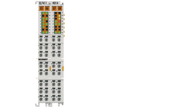 EL7411-9014 | BLDC motor terminal with incremental encoder and STO, 50 V DC, 4.5 A (Irms)
