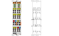 EL7047-9014 | Stepper motor terminal with incremental encoder, STO and vector control, 50 V DC, 5 A