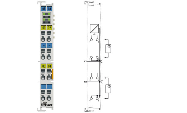 EL4024 | 4-channel analog output terminal 4 20 mA, 12 bit - фото 1 - id-p101664082
