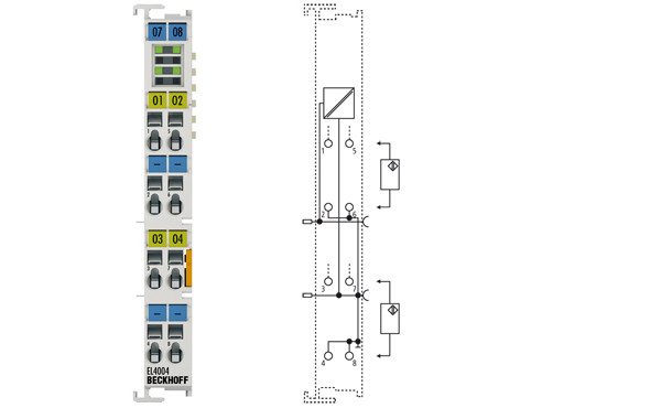 EL4004 | 4-channel analog output terminal 0…10 V, 12 bit