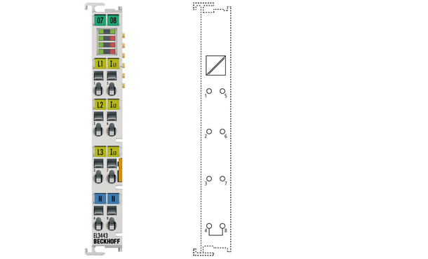 EL3443 | 3-phase power measurement terminal with extended functionality
