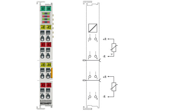 EL3204-0200 | 4-channel universal input terminal for RTD up to 240 kΩ, NTC 20 k, 16 bit - фото 1 - id-p101664126
