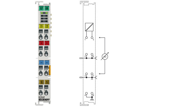EL3162 | 2-channel analog input terminal 0 10 V, single-ended, 16 bit - фото 1 - id-p101664140