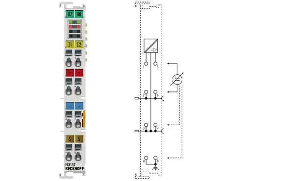 EL3152 | 2-channel analog input terminal 4 20 mA, single-ended, 16 bit - фото 1 - id-p101664143