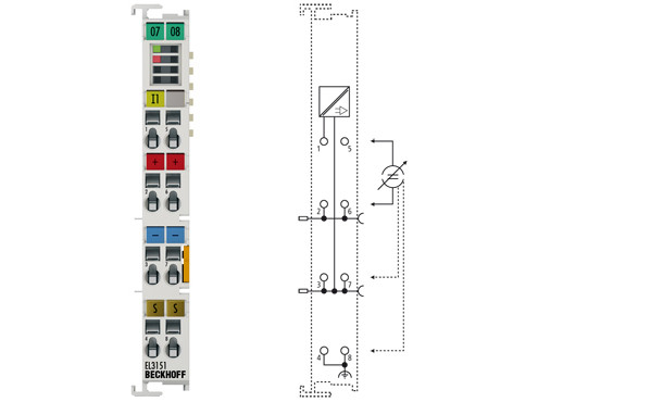 EL3151 | 1-channel analog input terminal 4 20 mA, single-ended, 16 bit - фото 1 - id-p101664144