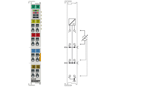 EL3142 | 2-channel analog input terminal 0 20 mA, single-ended, 16 bit - фото 1 - id-p101664146