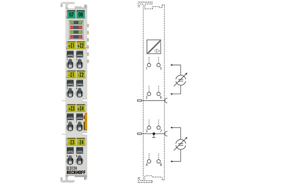 EL3124 | 4-channel analog input terminal 4 20 mA, differential input, 16 bit - фото 1 - id-p101664149