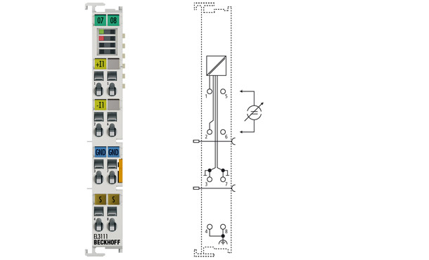 EL3111 | 1-, 2-channel analog input terminals 0 20 mA, differential input, 16 bit - фото 1 - id-p101664156