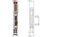 EL2872 | 16-channel digital output terminal 24 V DC, flat-ribbon cable connection