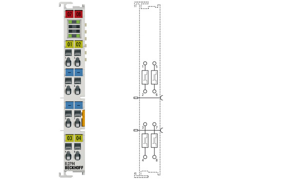 EL2794 | 4-channel digital output terminal 30 V AC/DC, 2 A, solid state - фото 1 - id-p101664194
