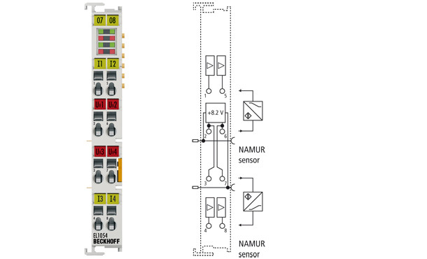 EL1054 | 4-channel digital input terminal NAMUR - фото 1 - id-p101664270