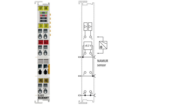 EL1052 | 2-channel digital input terminal NAMUR - фото 1 - id-p101664273