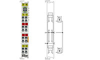 EL1024 | 4-channel digital input terminal 24 V DC for type 2 sensors