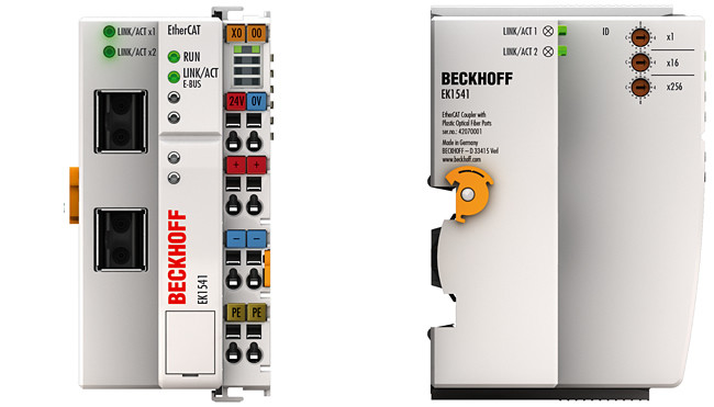 EK1541 | EtherCAT Coupler with ID switch, plastic optical fibre - фото 1 - id-p101664293