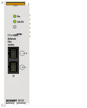 EK1521 | 1-port EtherCAT fibre optic junction - фото 1 - id-p101664295