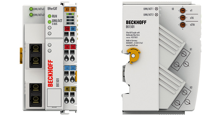 EK1501 | EtherCAT Coupler with ID switch, fibre optic - фото 1 - id-p101664299