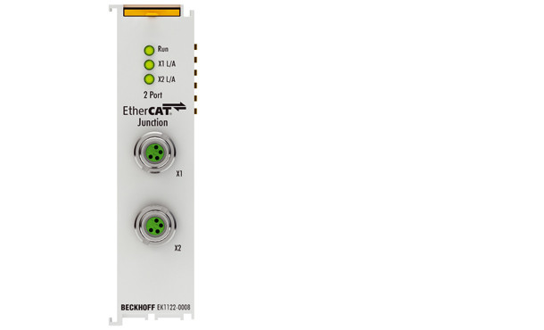 EK1122-0008 | 2-port EtherCAT junction with M8 connection