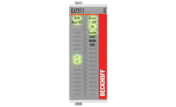 EJ7211-0010 | EtherCAT plug-in module, servomotor module for OCT, 50 V DC, 4.5 A (Irms)