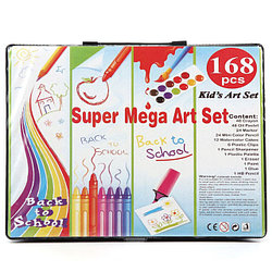 Набор для рисования Super Mega Art Set 168 предметов в чемодане