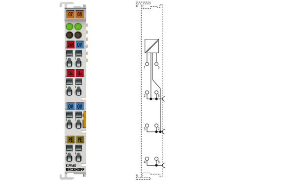 KL9560 | Power supply unit terminal 24 V DC/24 V DC, 0.1 A