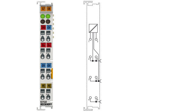 KL9560 | Power supply unit terminal 24 V DC/24 V DC, 0.1 A, фото 2