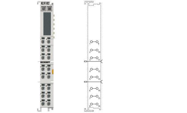 KL9182 | Potential distribution terminal with 16 terminal connections, фото 2