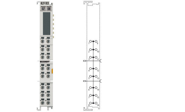 KL9183 | Potential distribution terminal with 16 terminal connections, фото 2