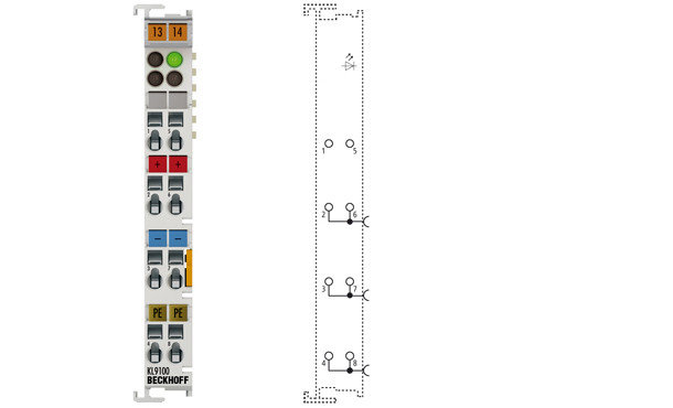 KL9100 | Potential supply terminal, 24 V DC, фото 2