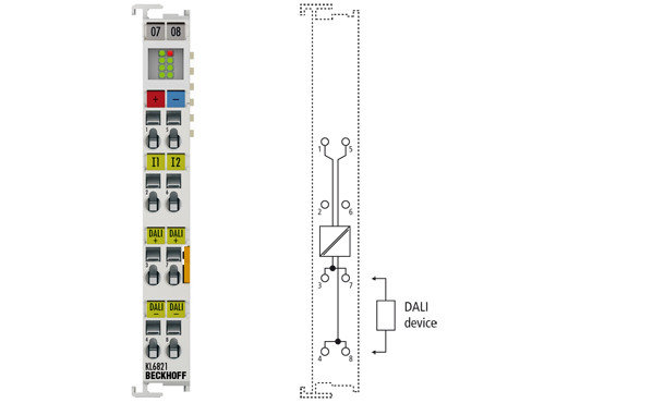 KL6821 | DALI/DALI 2 multi-master and power supply terminal, фото 2