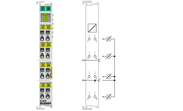 KL3448 | 8-channel analog input terminal 0 20 mA - фото 1 - id-p101664596