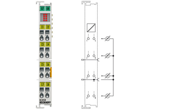 KL3458 | 8-channel analog input terminal 4 20 mA - фото 1 - id-p101664597