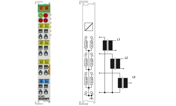KL3403 | 3-phase power measurement terminal - фото 1 - id-p101664600