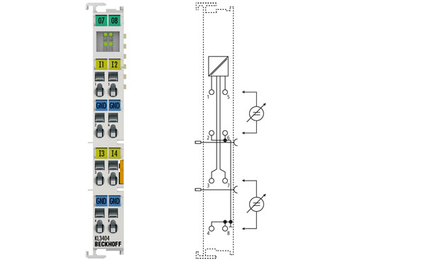 KL3404 | 4-channel analog input terminal -10 +10 V - фото 1 - id-p101664601
