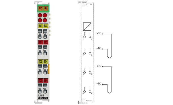 KL3314 | 4-channel thermocouple input terminal with open-circuit recognition - фото 1 - id-p101664604