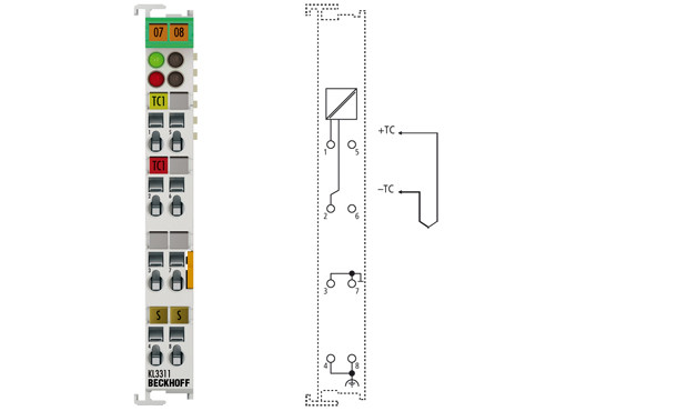 KL3311 | 1-channel thermocouple input terminal with open-circuit recognition - фото 1 - id-p101664609