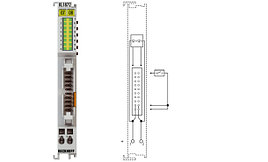 KL1872 | 16-channel digital input terminal 24 V DC, type 3, flat-ribbon cable connection